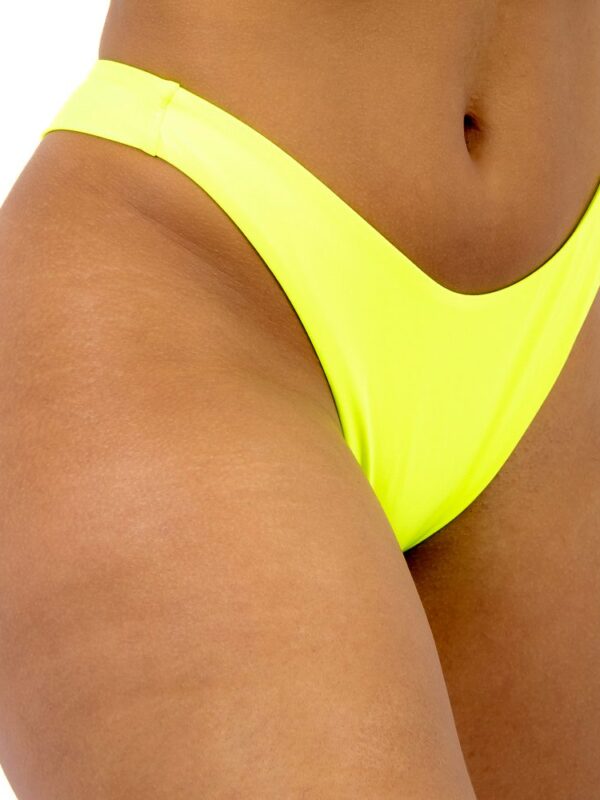 Biquíni Calcinha Fio Duplo Sem Costura Amarelo Neon
