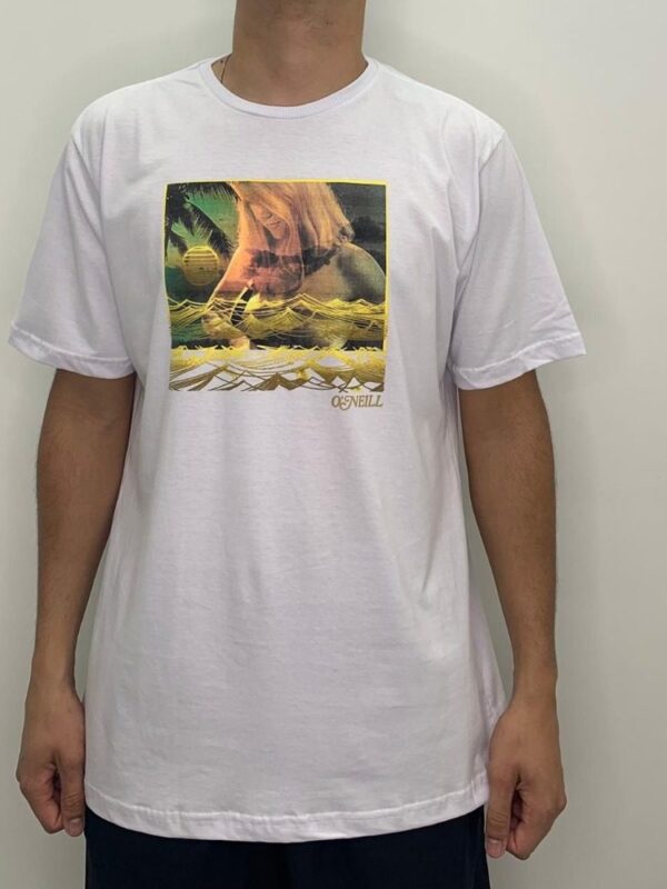 Camiseta Masculina O'neill Estampada 6490A - P, Branco