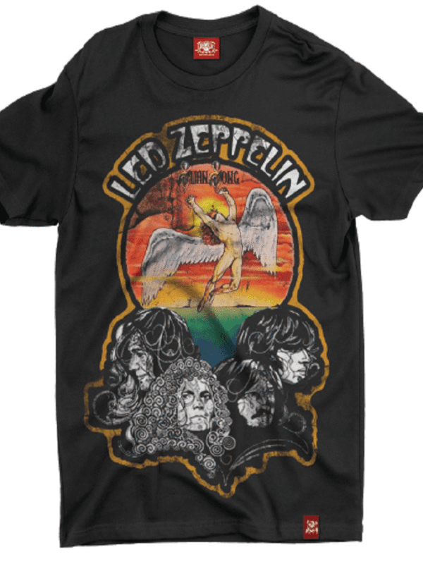 Camiseta Banda Led Zeppelin - PP, Preta