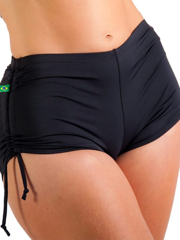 Biquíni Short Hot Pant Lycra - P, Preta