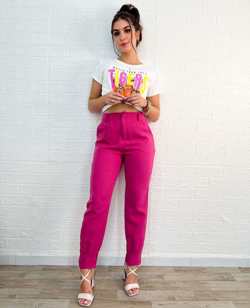 Calça Alfaiataria com Bolso e punho