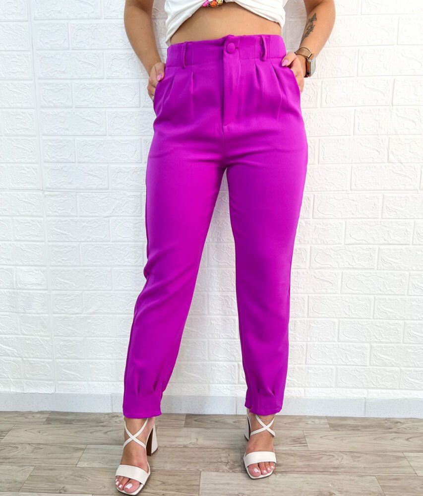 Calça Alfaiataria com Bolso e punho