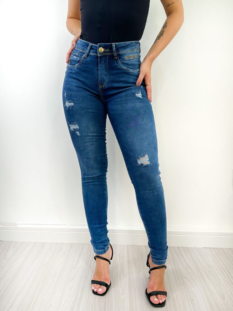 Calça Jeans Destroyed Skinny