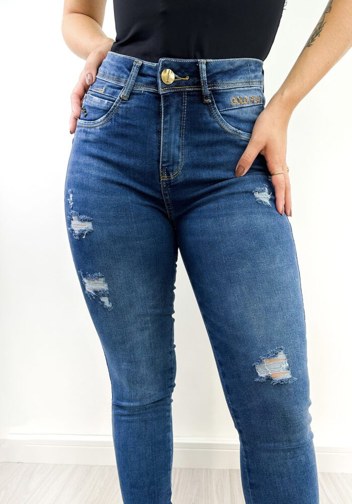 Calça Jeans Destroyed Skinny