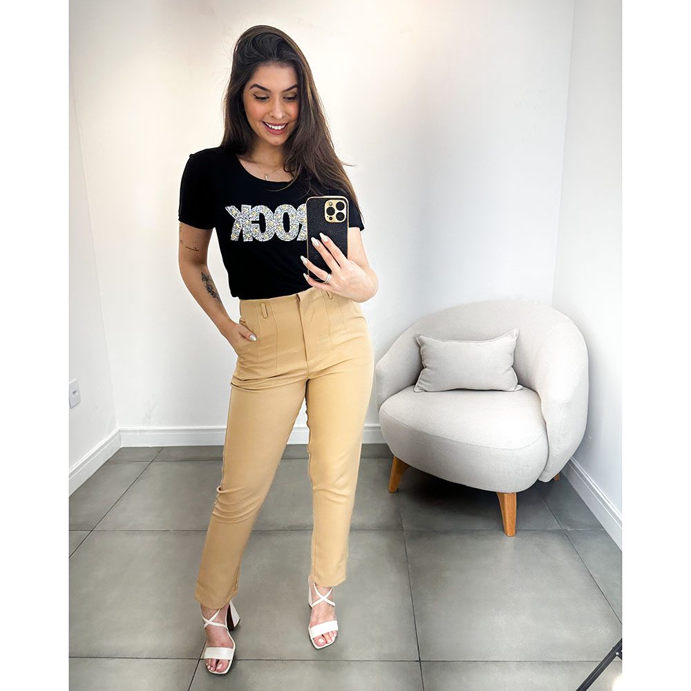 Calça Alfaiataria Nude