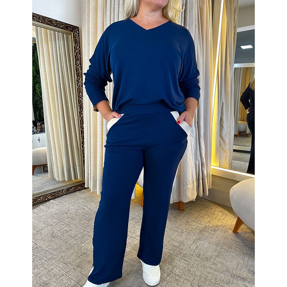 Conjunto Londres azul Marinho