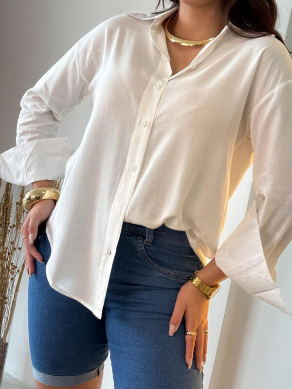 Camisa Viscolinho Branco