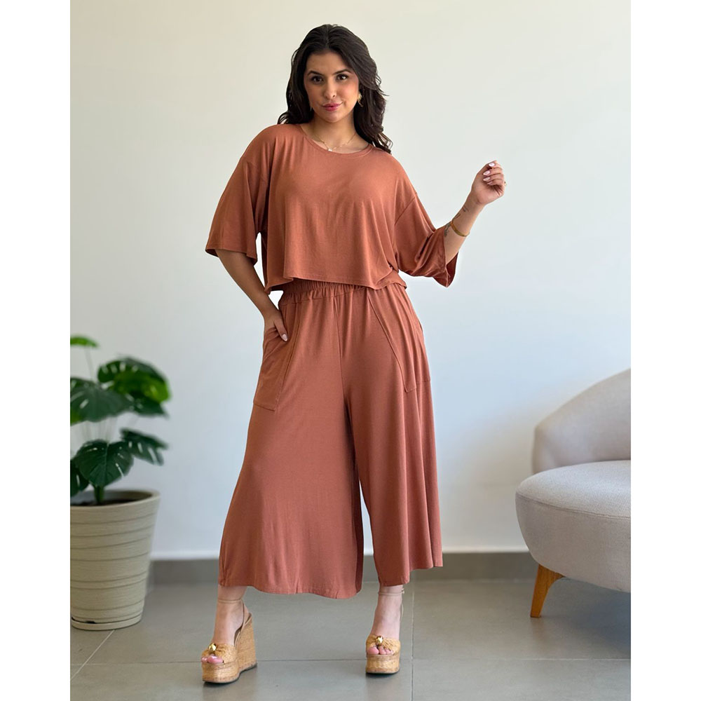 Conjunto Pantacourt Cappuccino