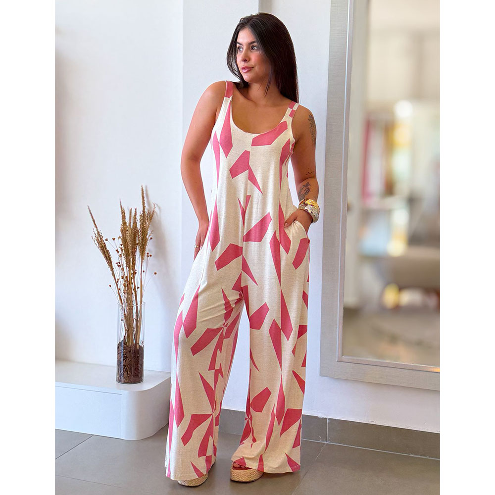 Macacão Viscolycra Estampa 43