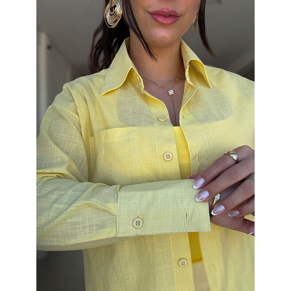 Camisa Algodão Amarelo
