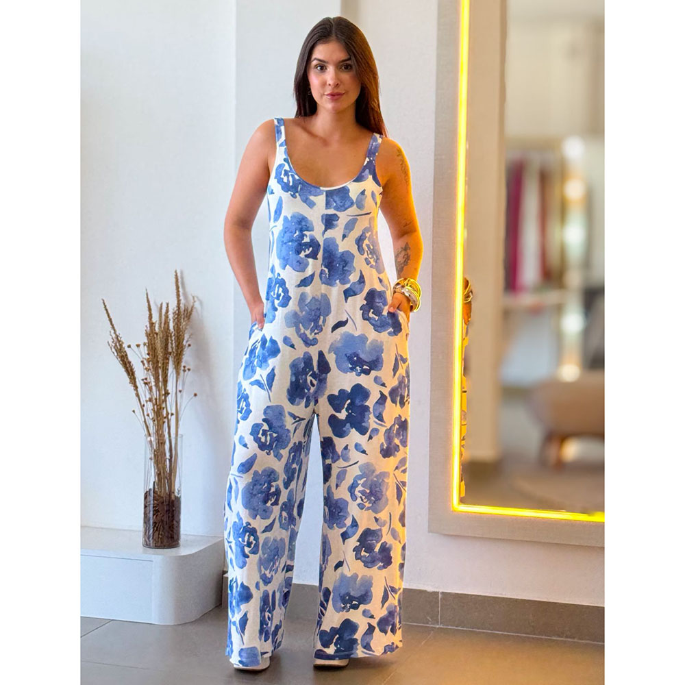 Macacão Viscolycra Estampa 39