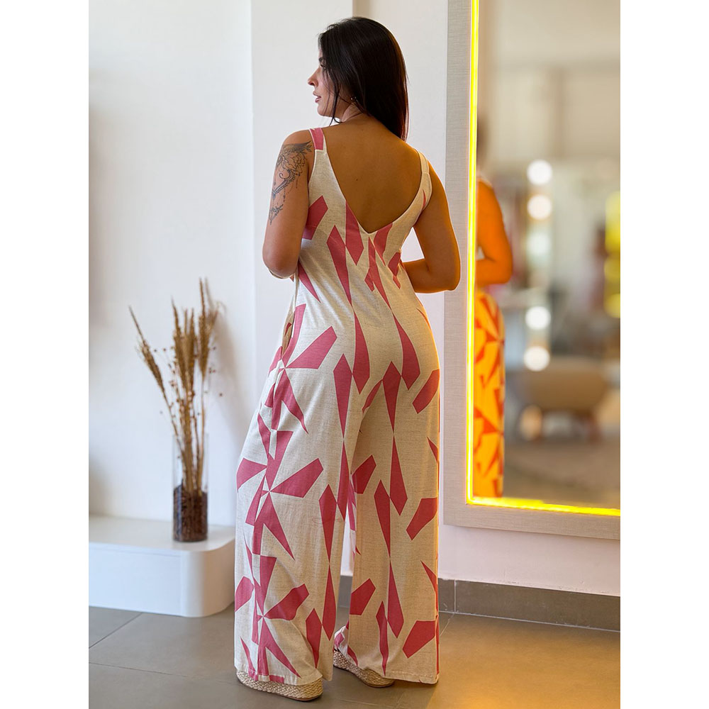 Macacão Viscolycra Estampa 43