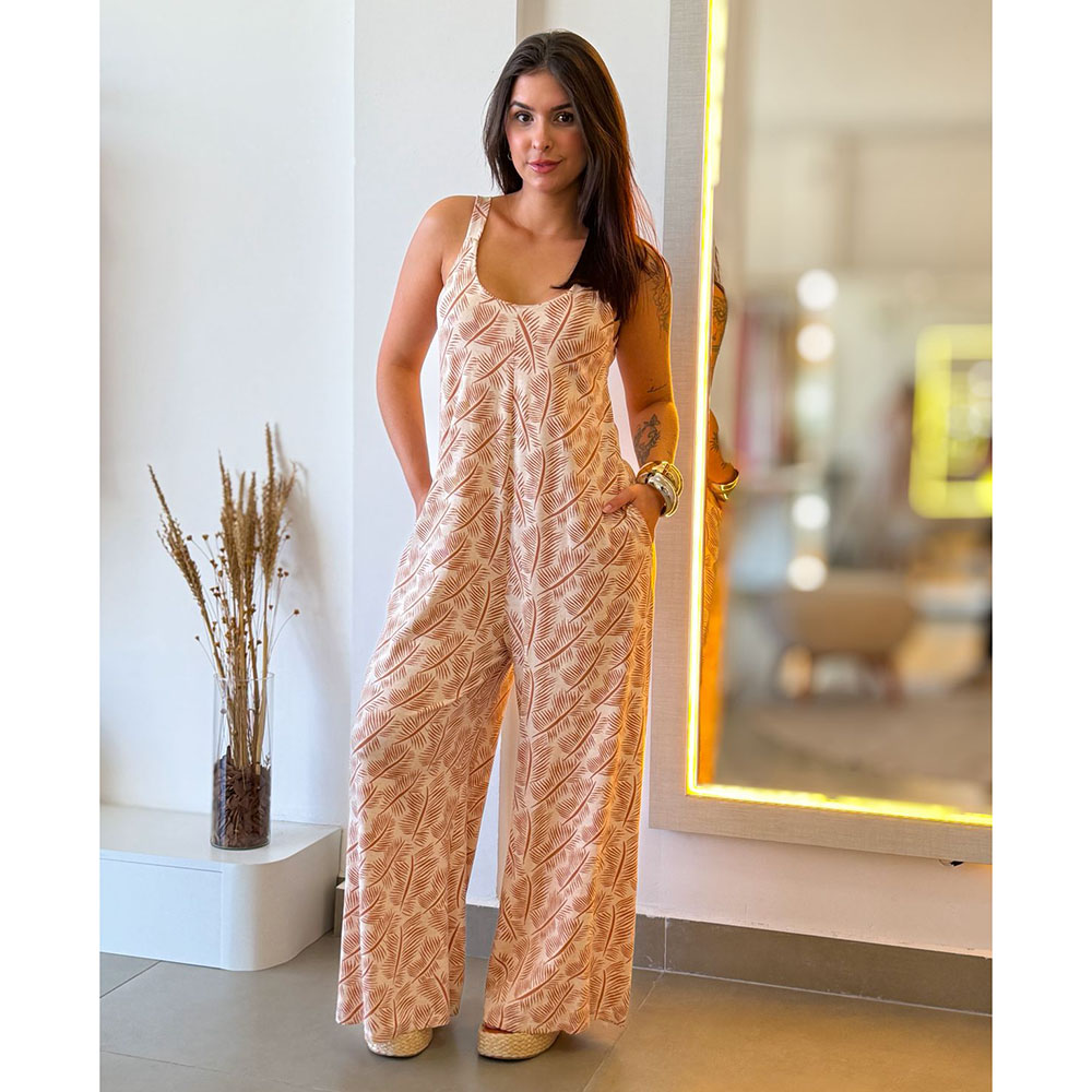 Macacão Viscolycra Estampa 36