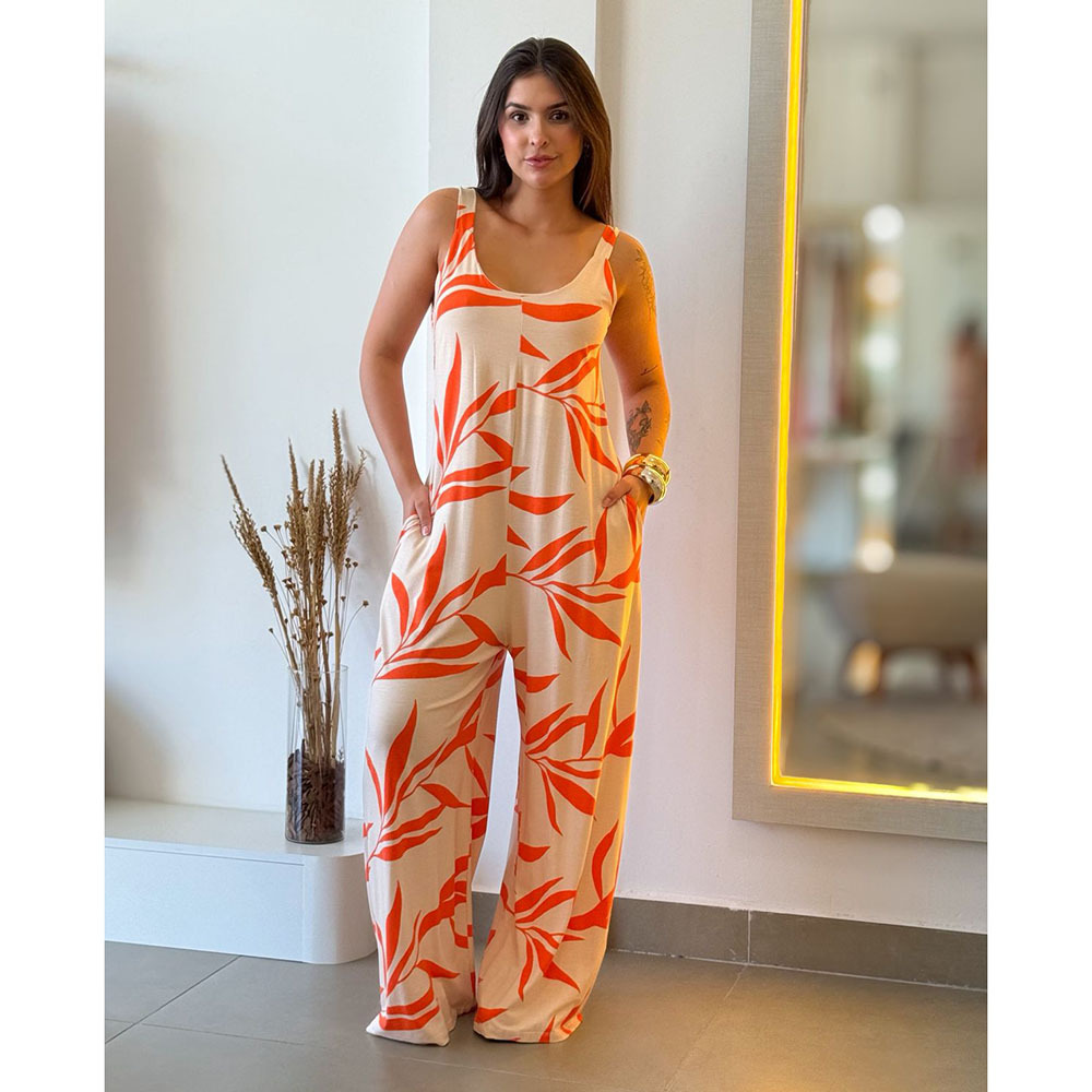 Macacão Viscolycra Estampa 42