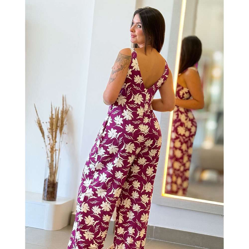 Macacão Viscolycra Estampa 40