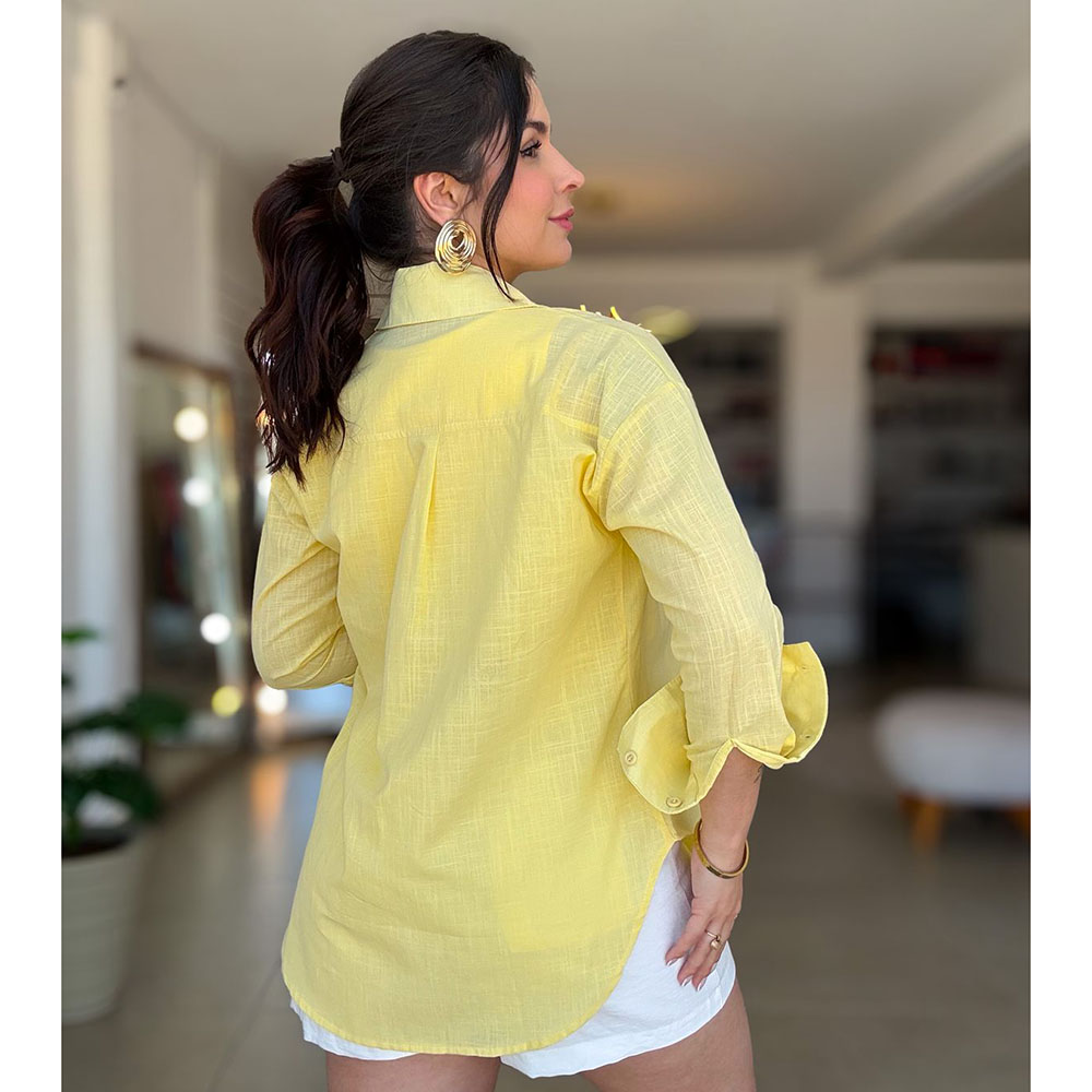 Camisa Algodão Amarelo