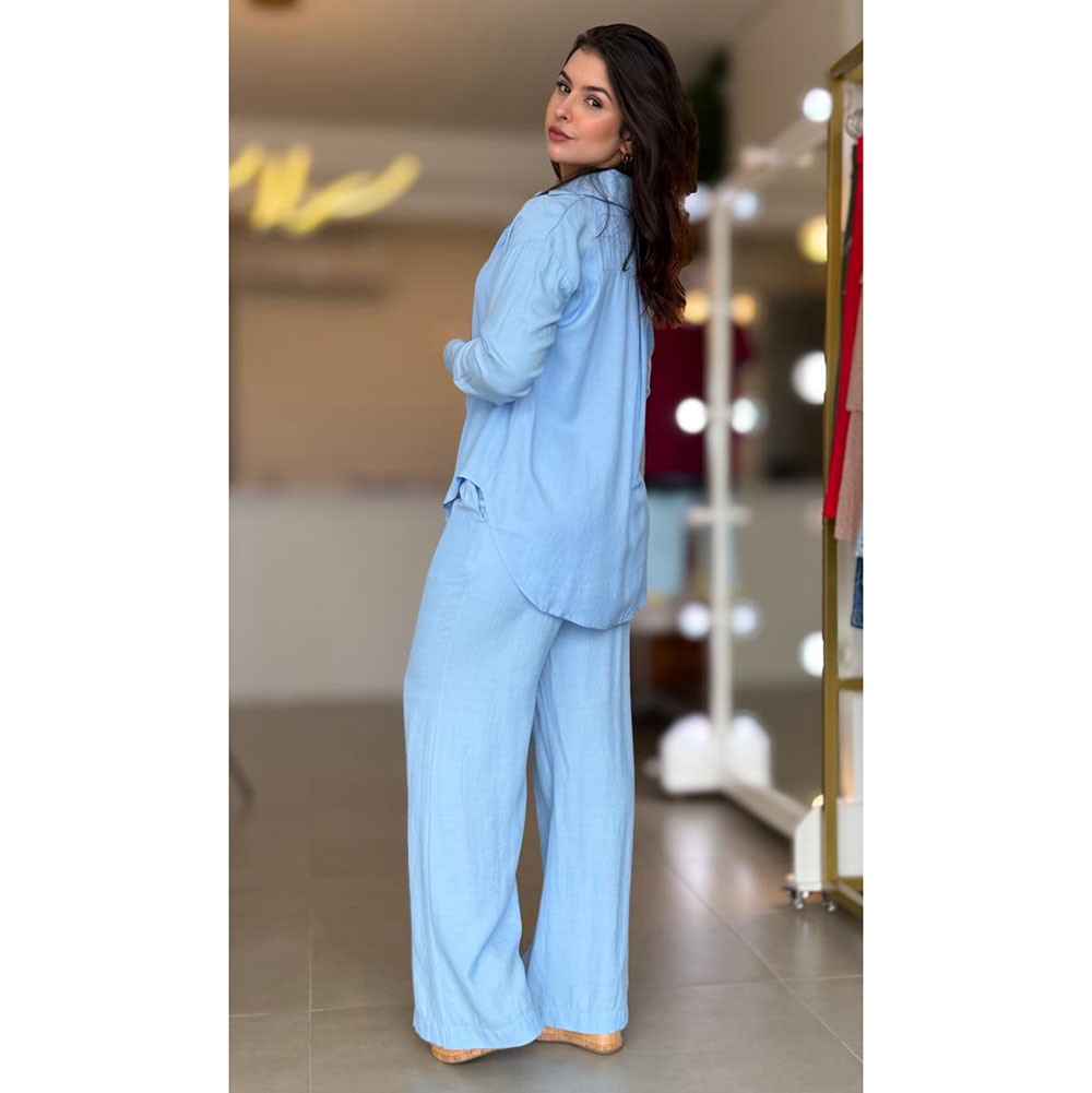 Camisa Elegance Azul Claro