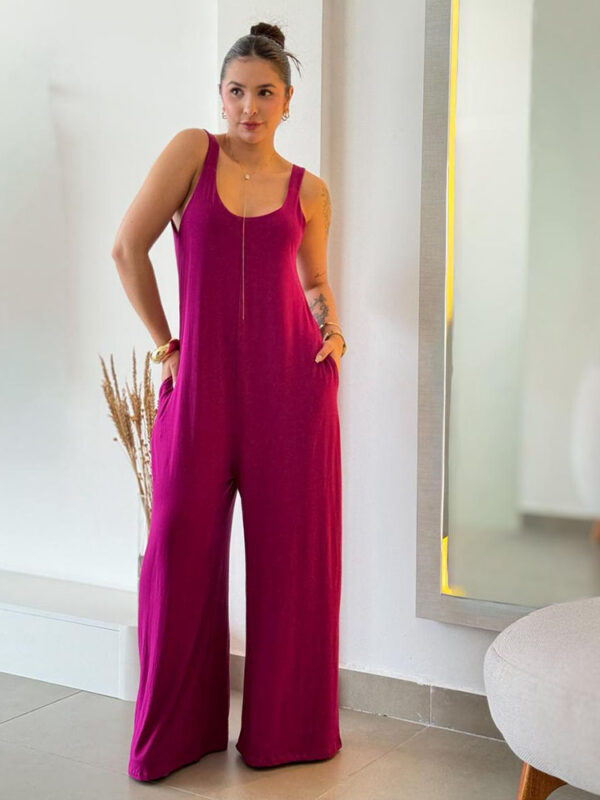 Macacão Viscolycra Fúcsia