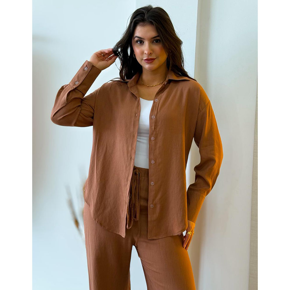 Camisa Elegance Marrom