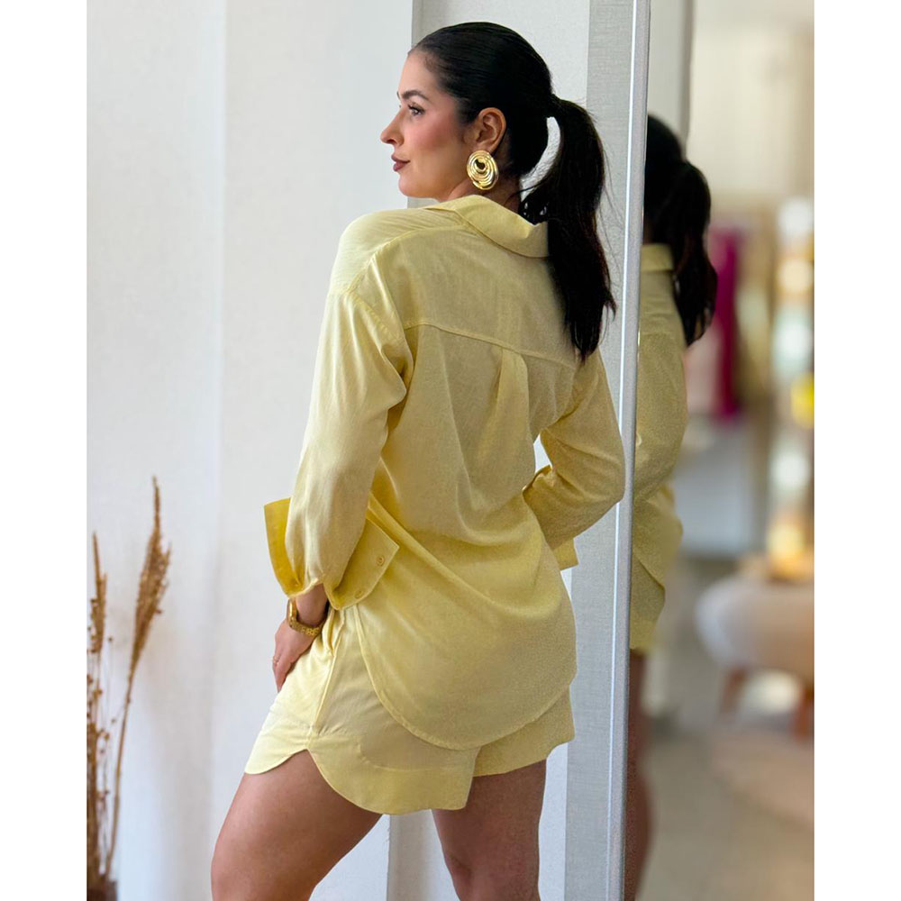 Conjunto Viscolinho Amarelo