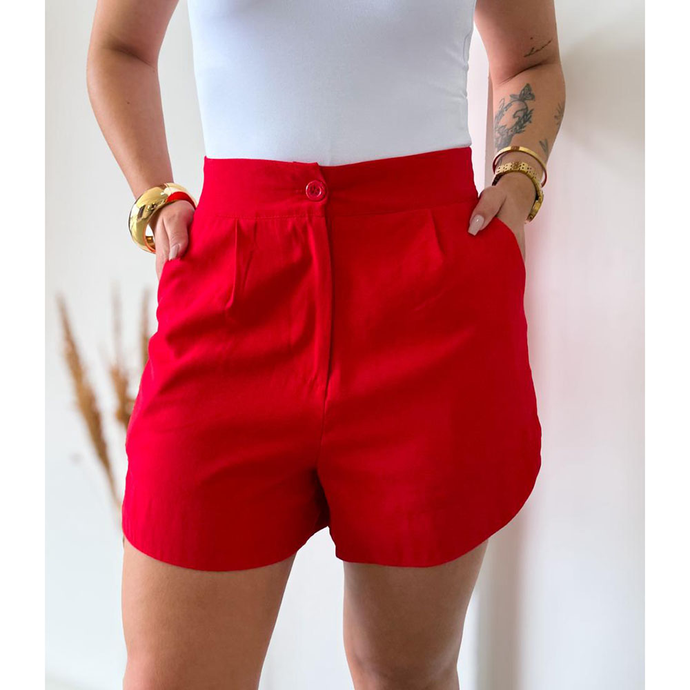 Short Social Marrant Vermelho