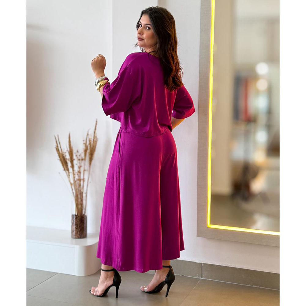 Conjunto Pantacourt Fúcsia