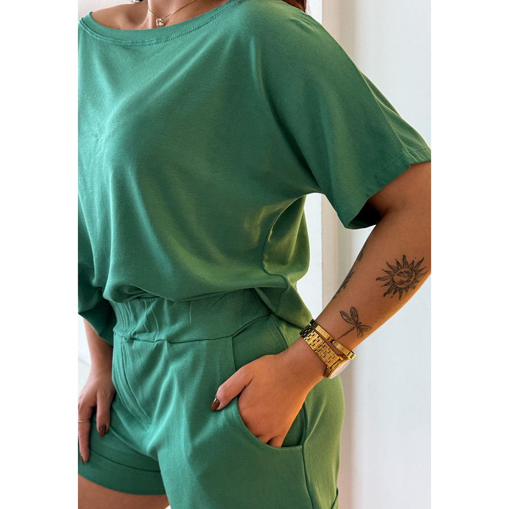 Conjunto Moletinho Short Verde
