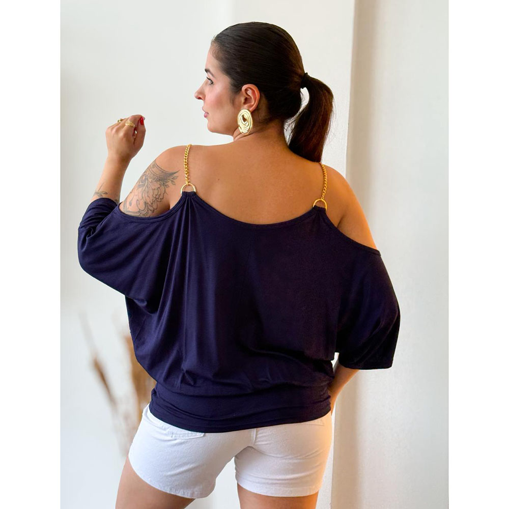 Blusa Corrente Azul Marinho