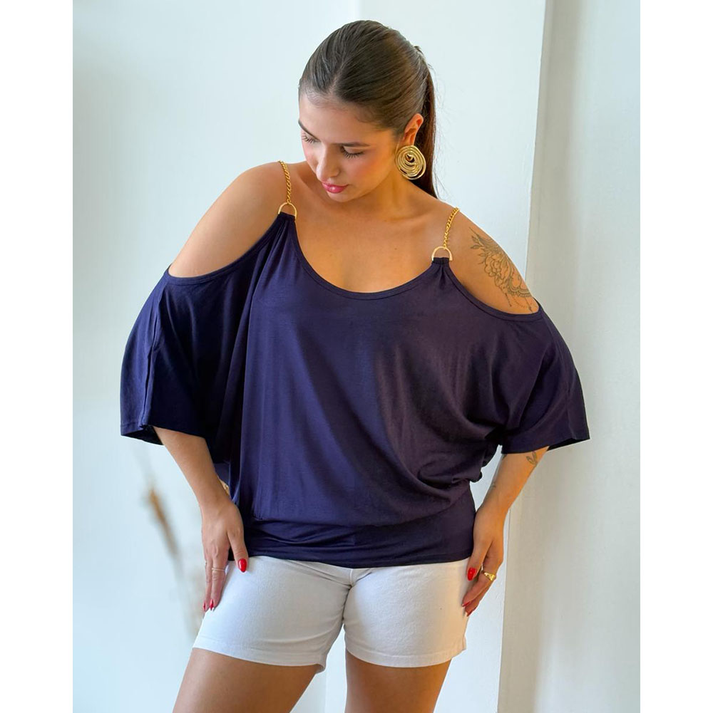 Blusa Corrente Azul Marinho