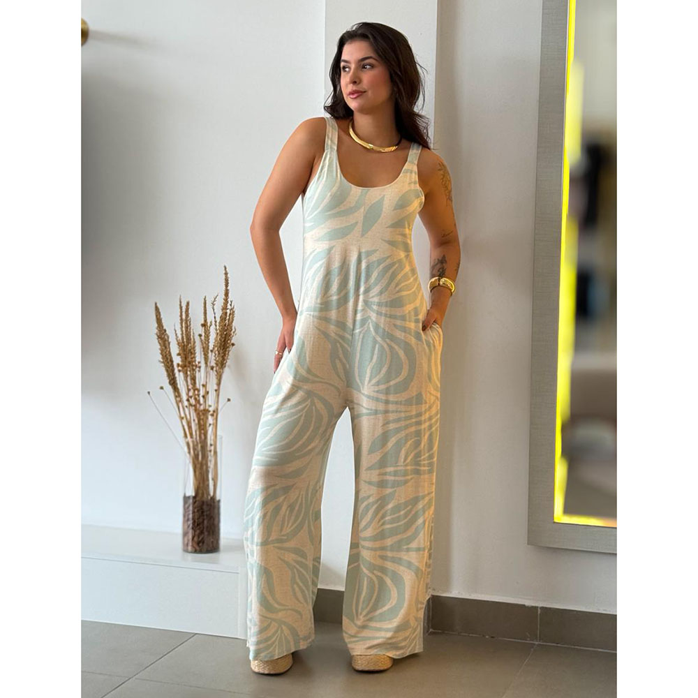 Macacão Viscolycra Estampa 48