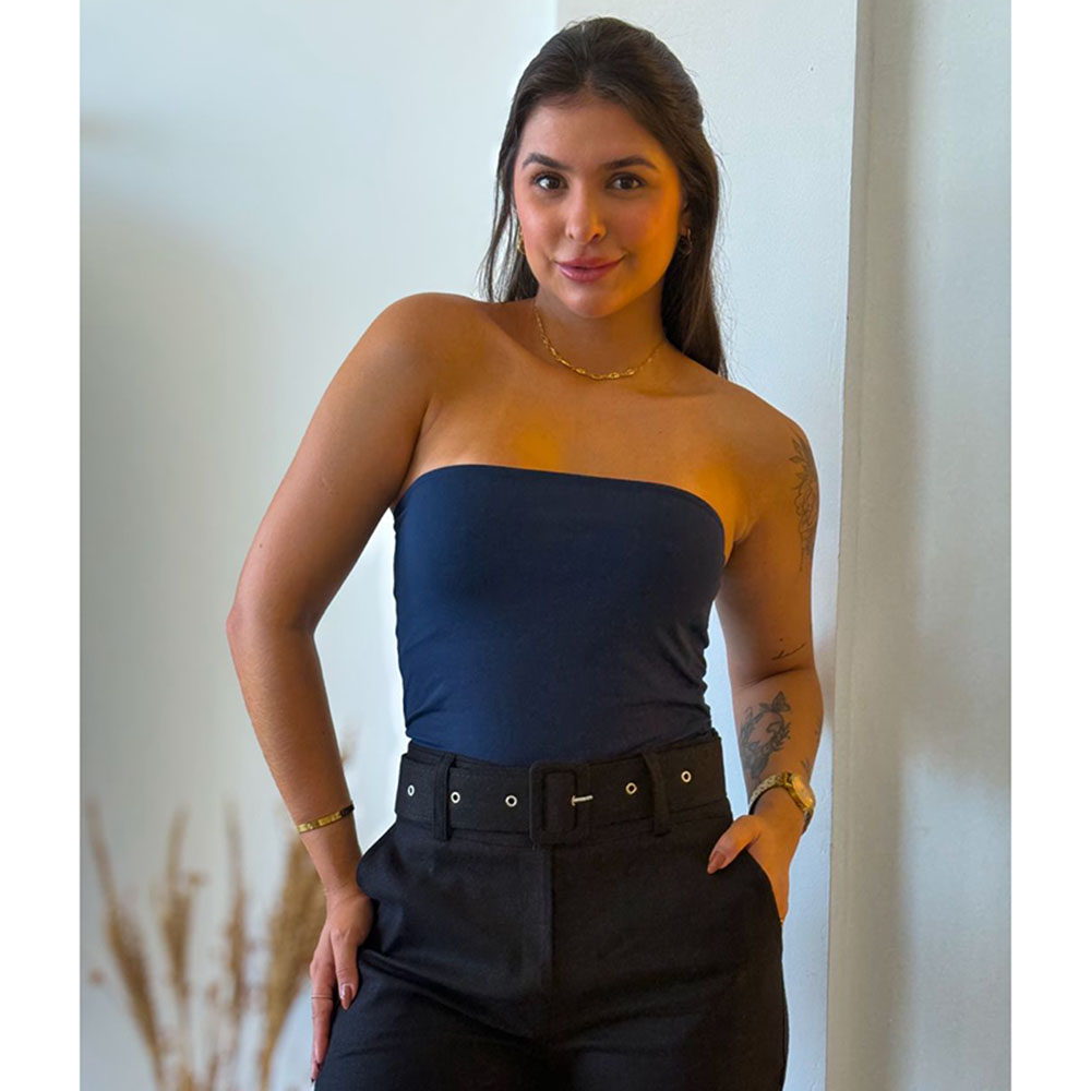 Blusa Faixa Azul Marinho