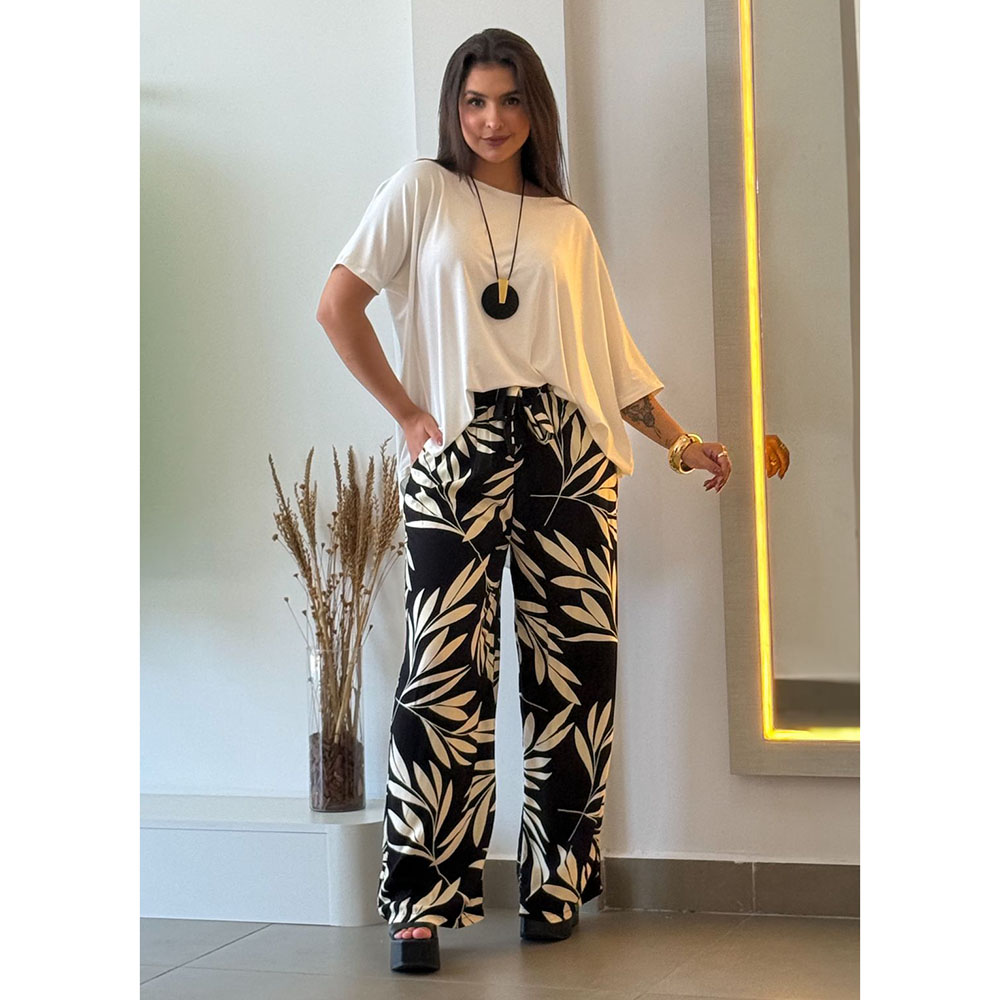 Calça Pantalona Estampa 04