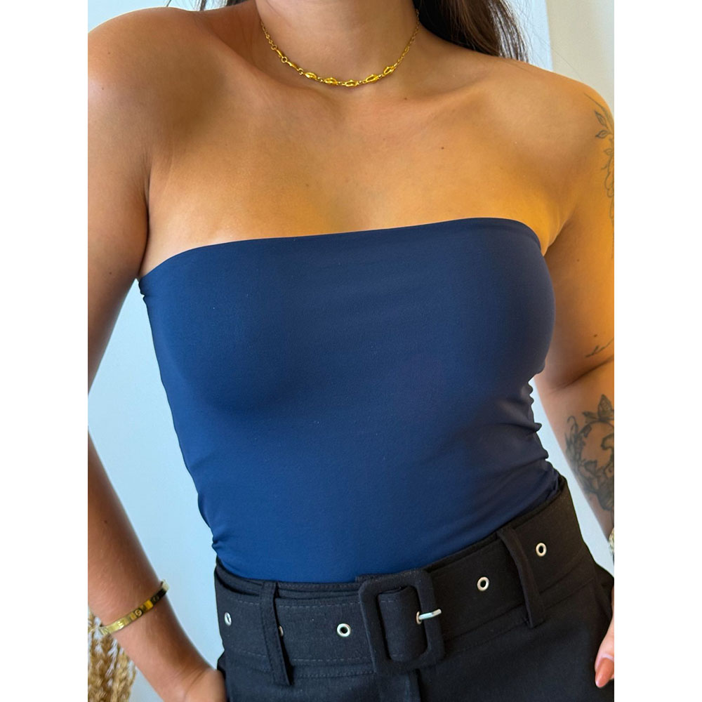 Blusa Faixa Azul Marinho