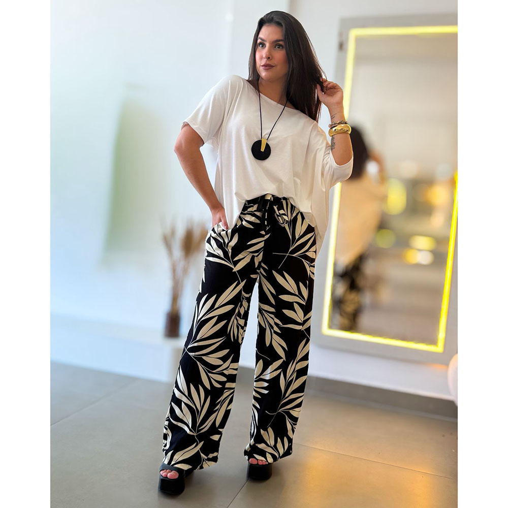 Calça Pantalona Estampa 04