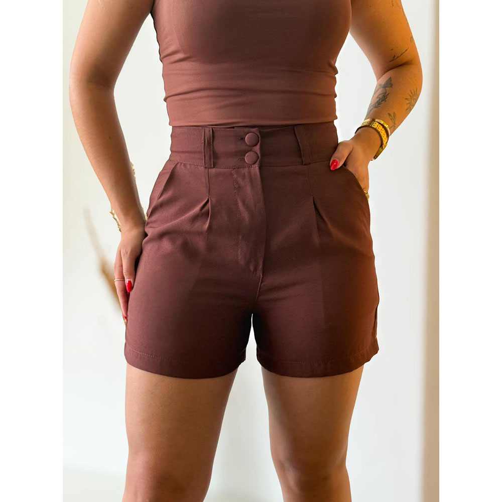 Short Alfaiataria Marrant Marrom