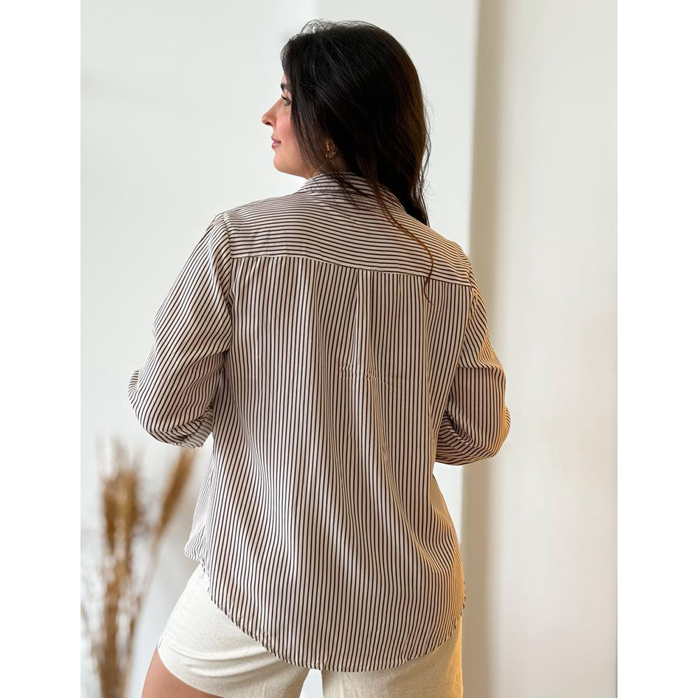 Camisa Listra Marrom