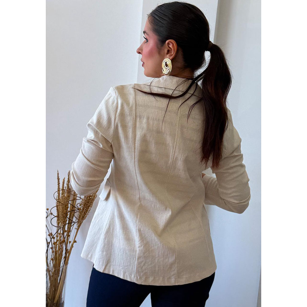 Blazer Linho Importado Cru