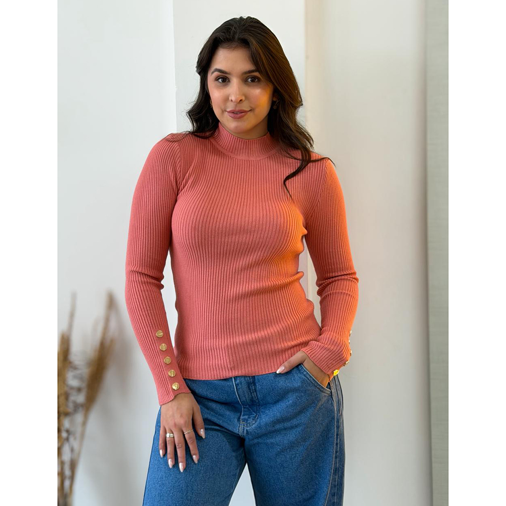 Blusa Basic Modal Rose