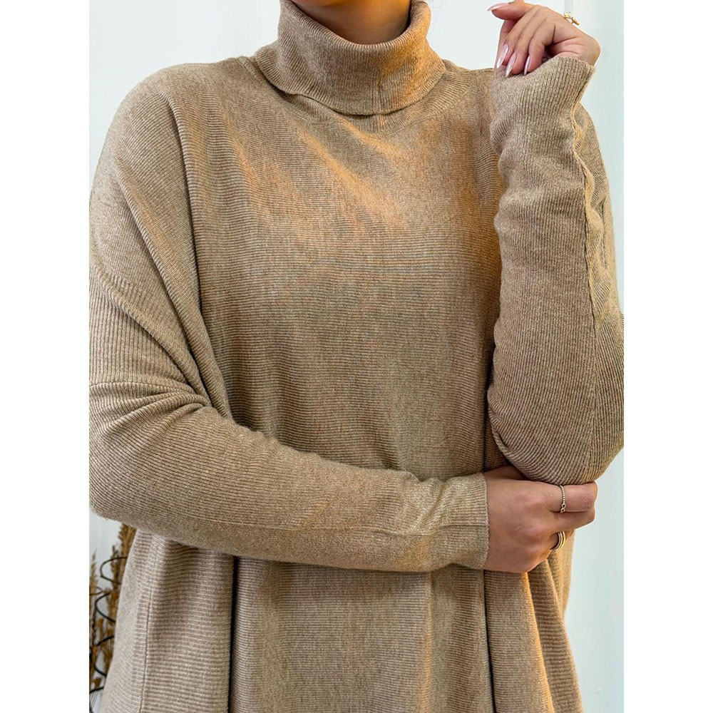 Poncho Modal Amplo Nude