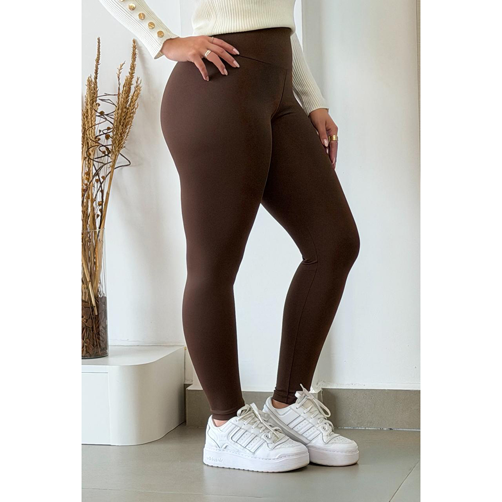 Calça Legging Basica Blackout Marrom