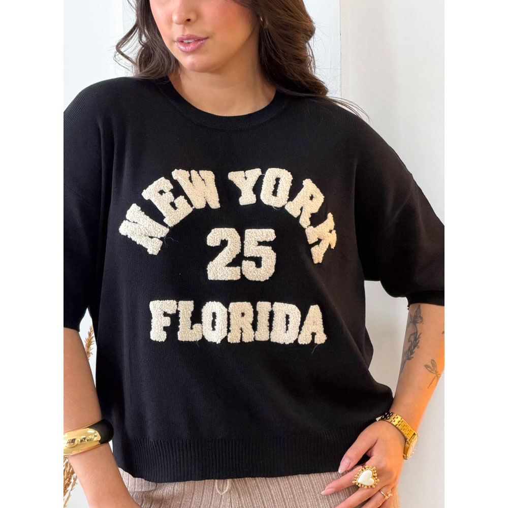 Blusa Modal New York Preta
