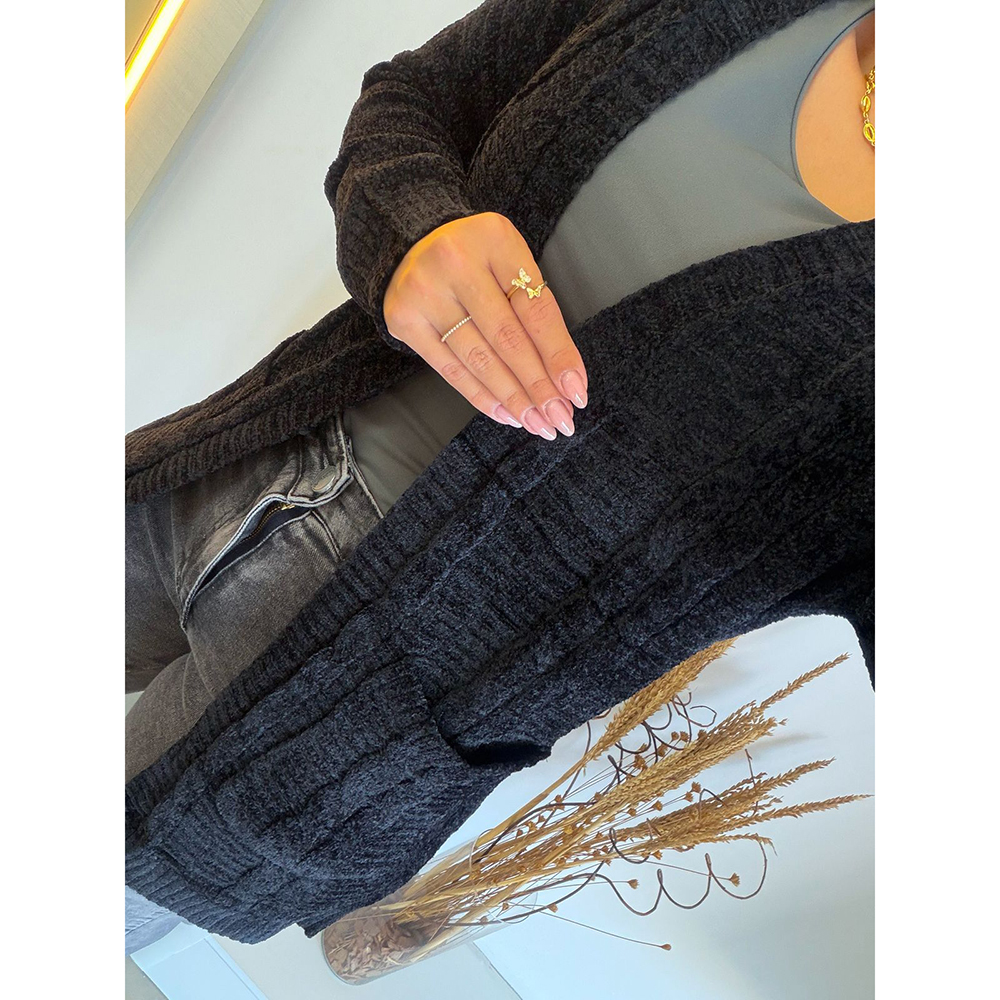Cardigan Mousse Preto