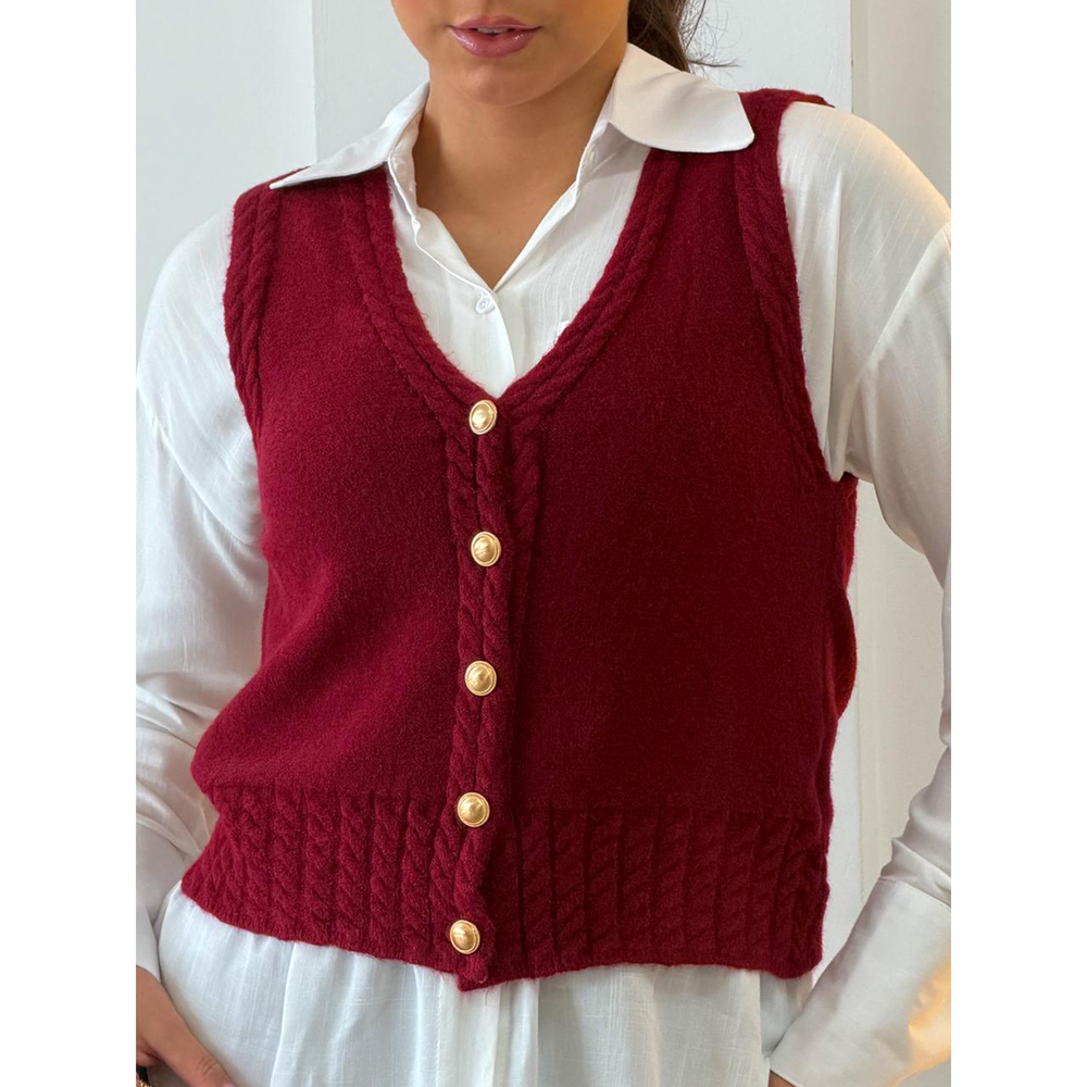 Colete Modal Marsala