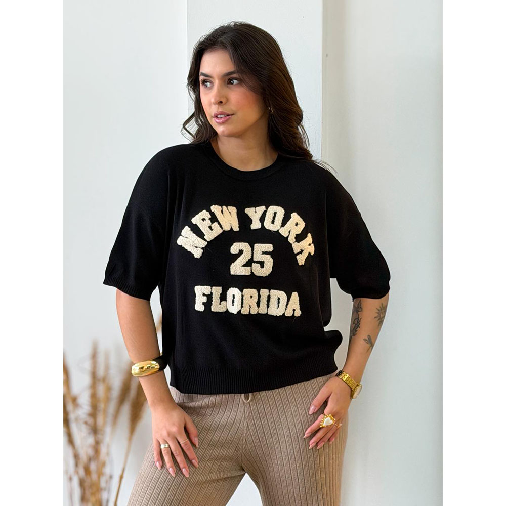 Blusa Modal New York Preta