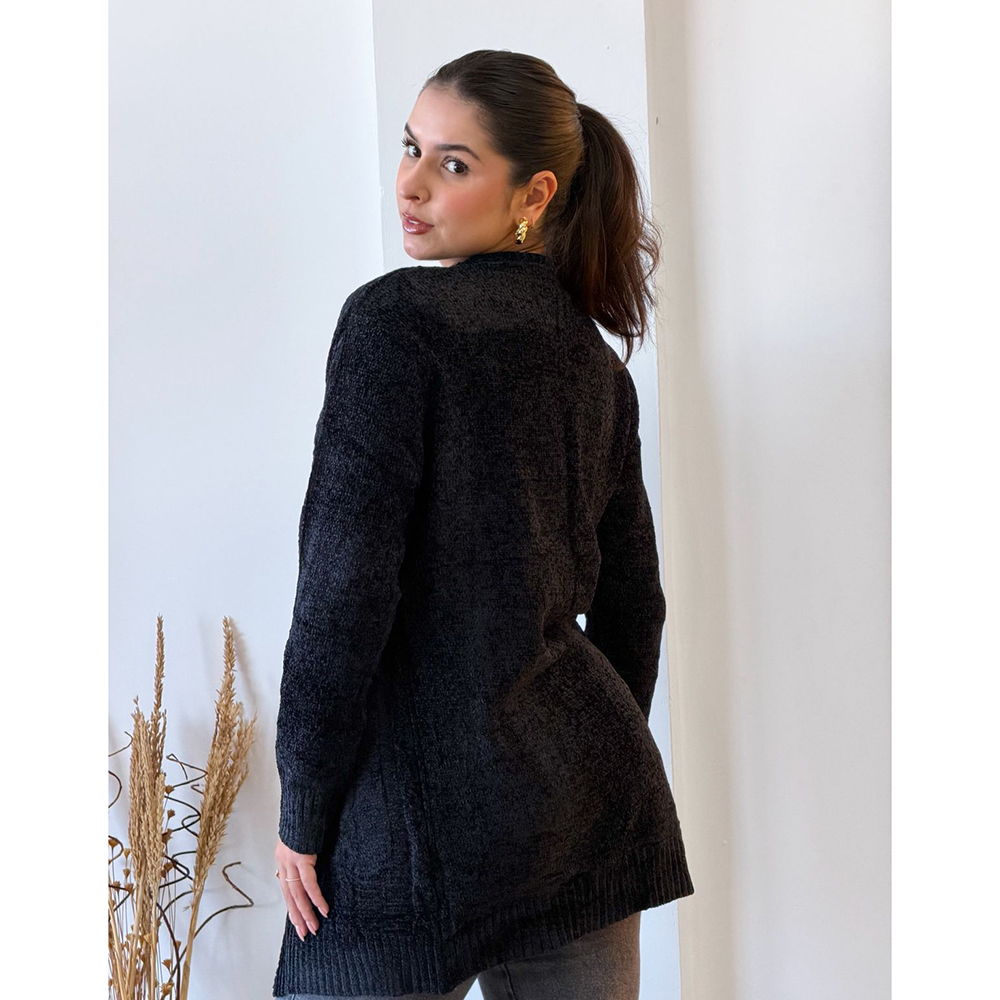 Cardigan Mousse Preto