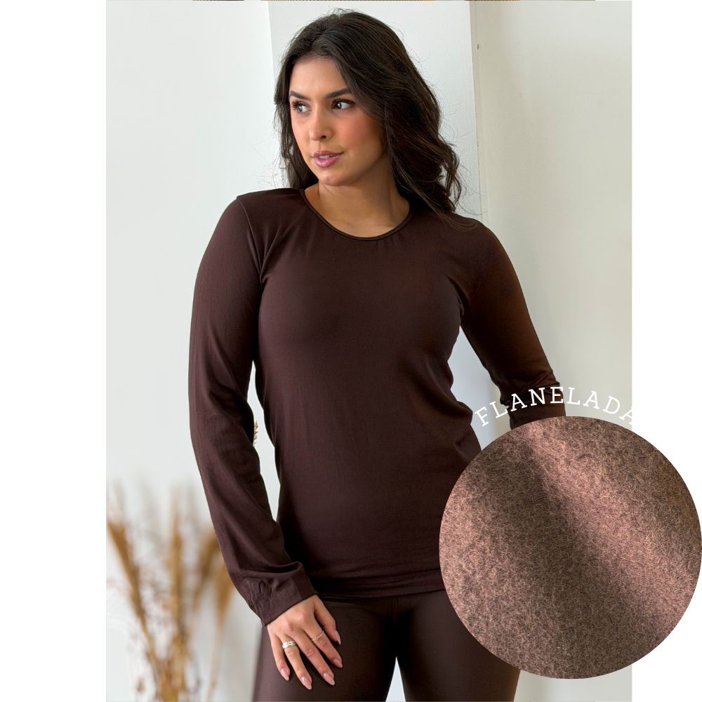 Blusa Térmica Marrom