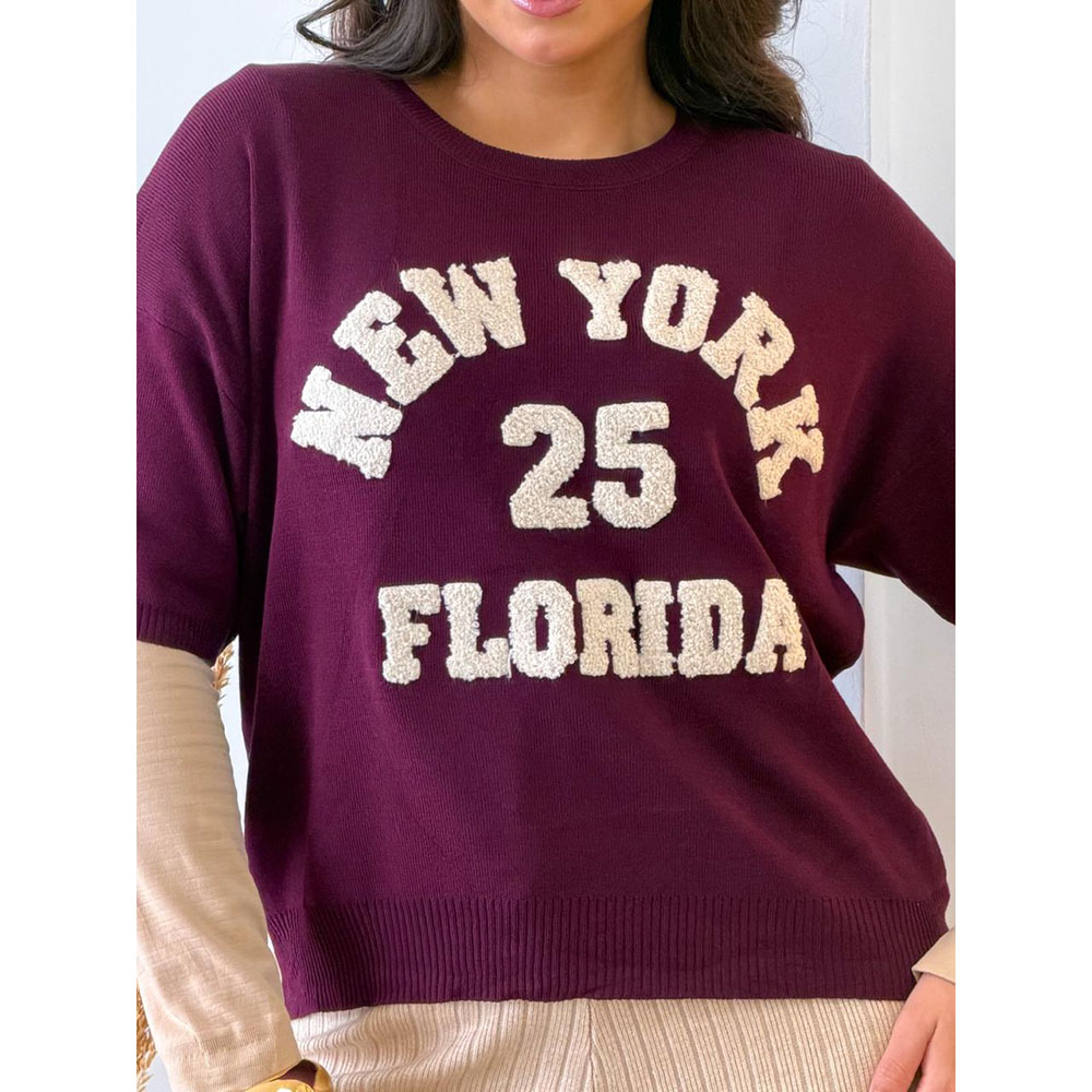 Blusa Modal New York Marsala