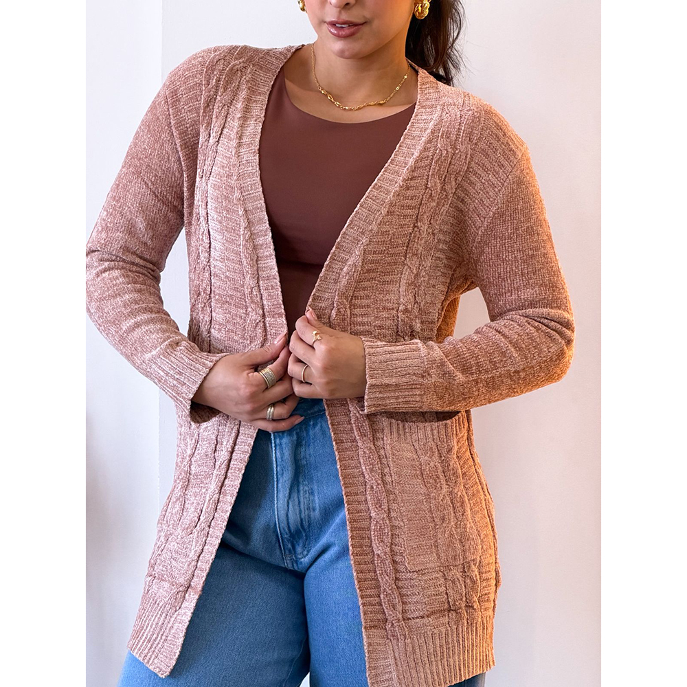 Cardigan Mousse Nude