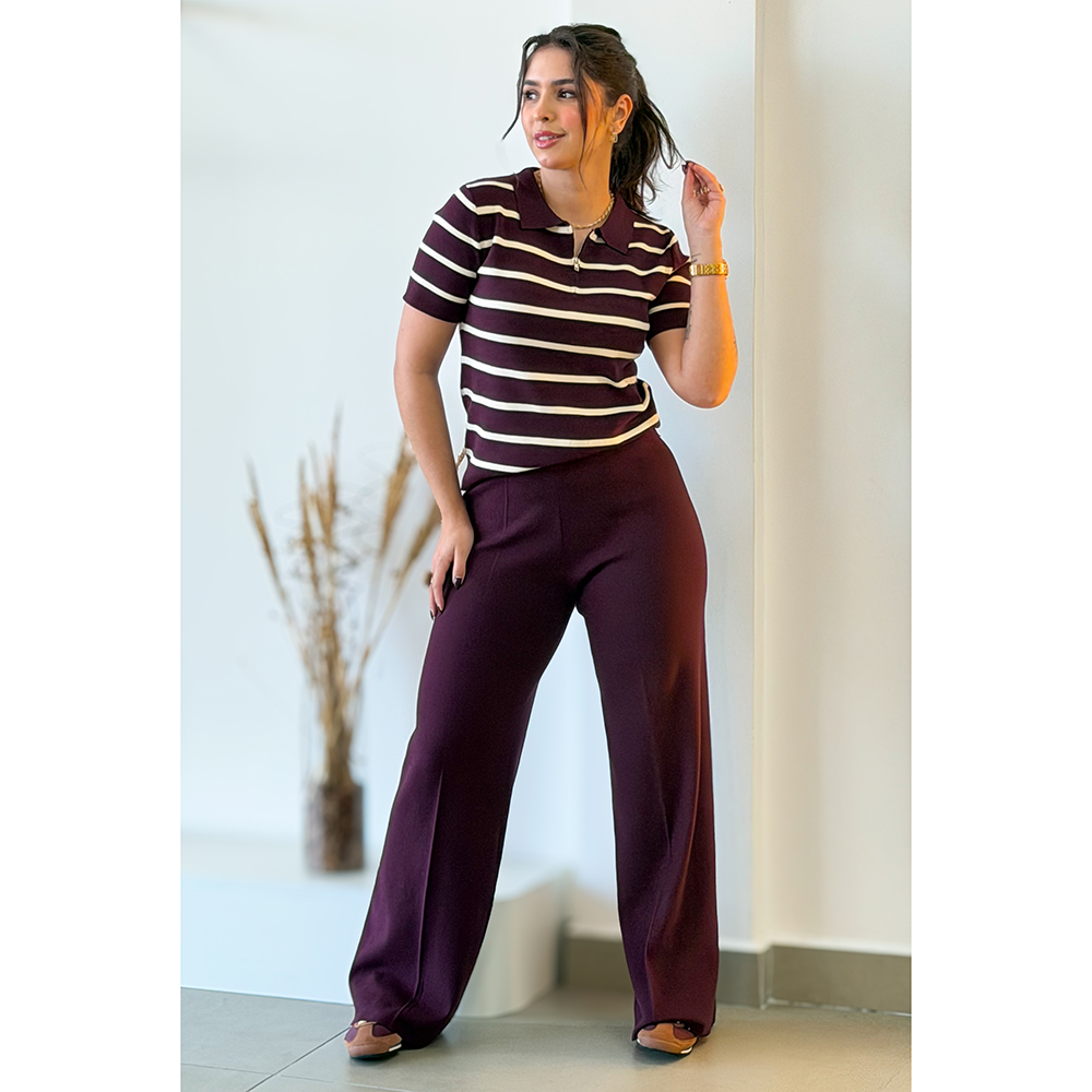 Conjunto Modal Importado Polo Vinho