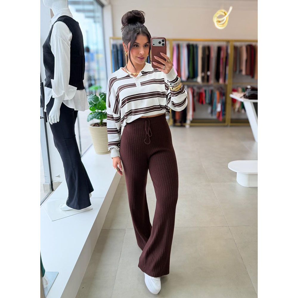 Calça Modal Marrom